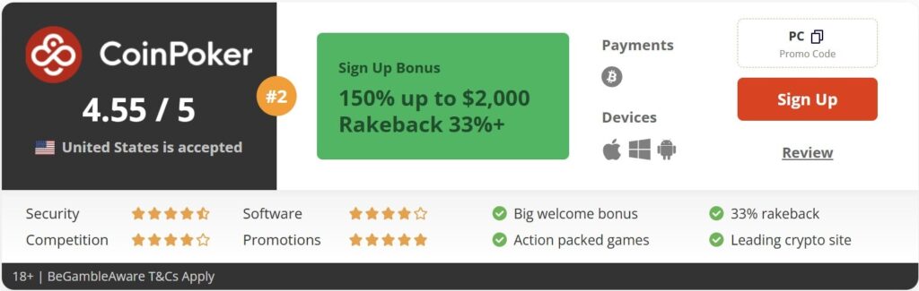 coinpoker online poker site