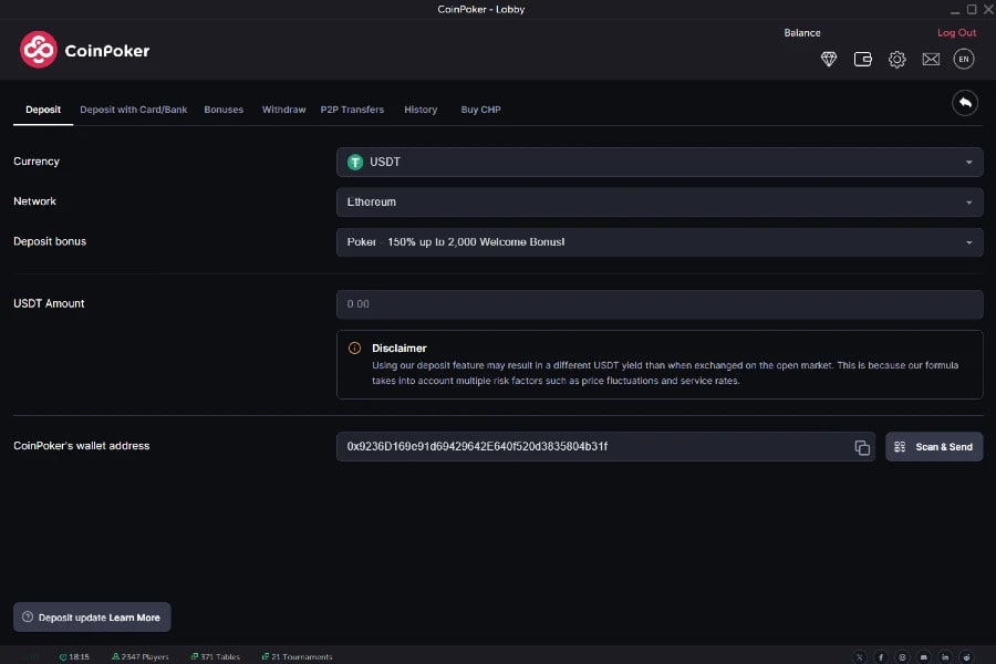 Deposits, Withdrawals, and Cryptocurrency