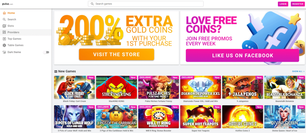 Pulsz Sweepstakes Casino – #2 Sportzino Alternative