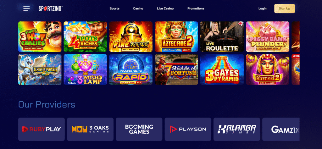 Sportzino Key Features