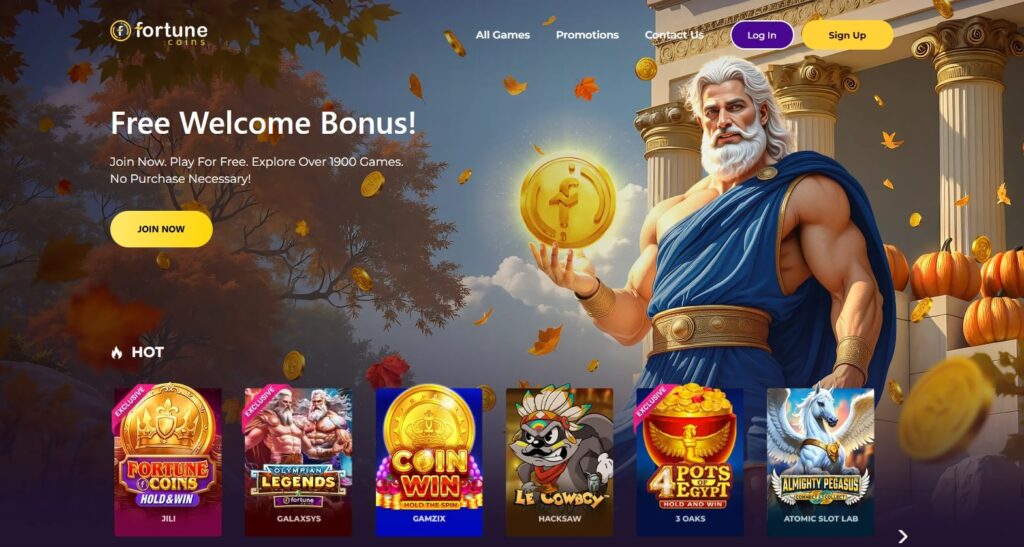 Fortune Coins Casino Features