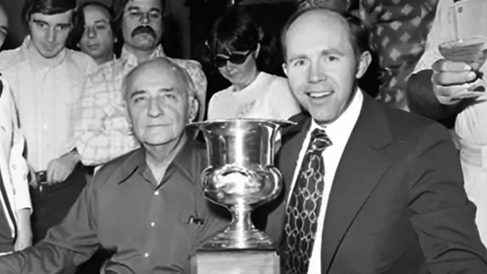 Johnny Moss and Jack Binion, WSOP