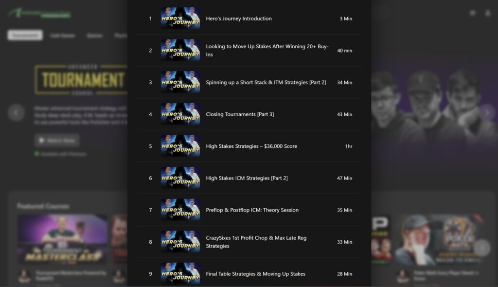 Coaching process for small stakes games