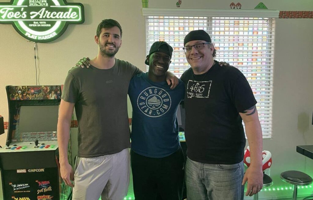 Justin Salima with Shaundle Pruitt and Jarred Gabin