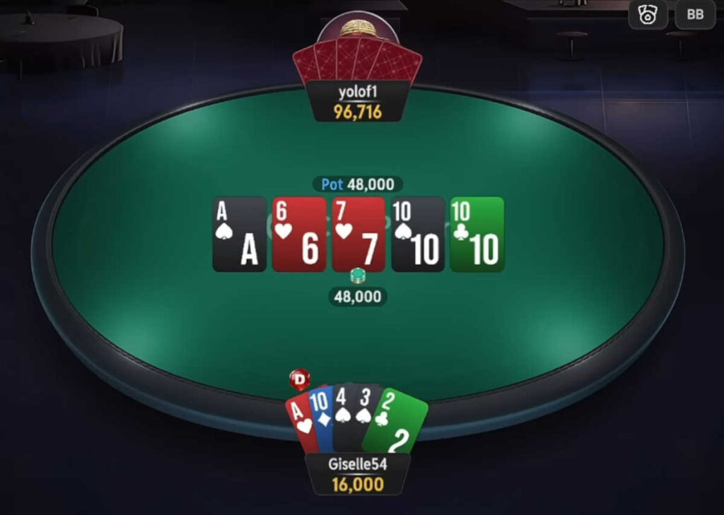 yolof1 vs giselle coinpoker