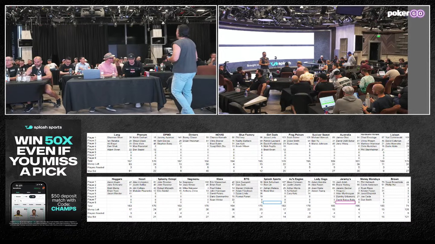 25k fantasy wsop draft