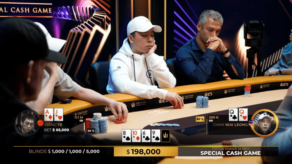 chan wai leong, wang ye, triton poker