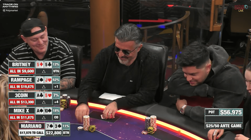 hustler casino live, hcl, britney, rampage, mike x, 3coin