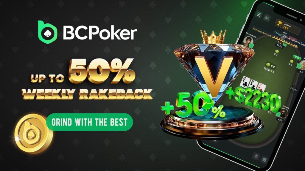 BCPoker Rakeback & VIP Program