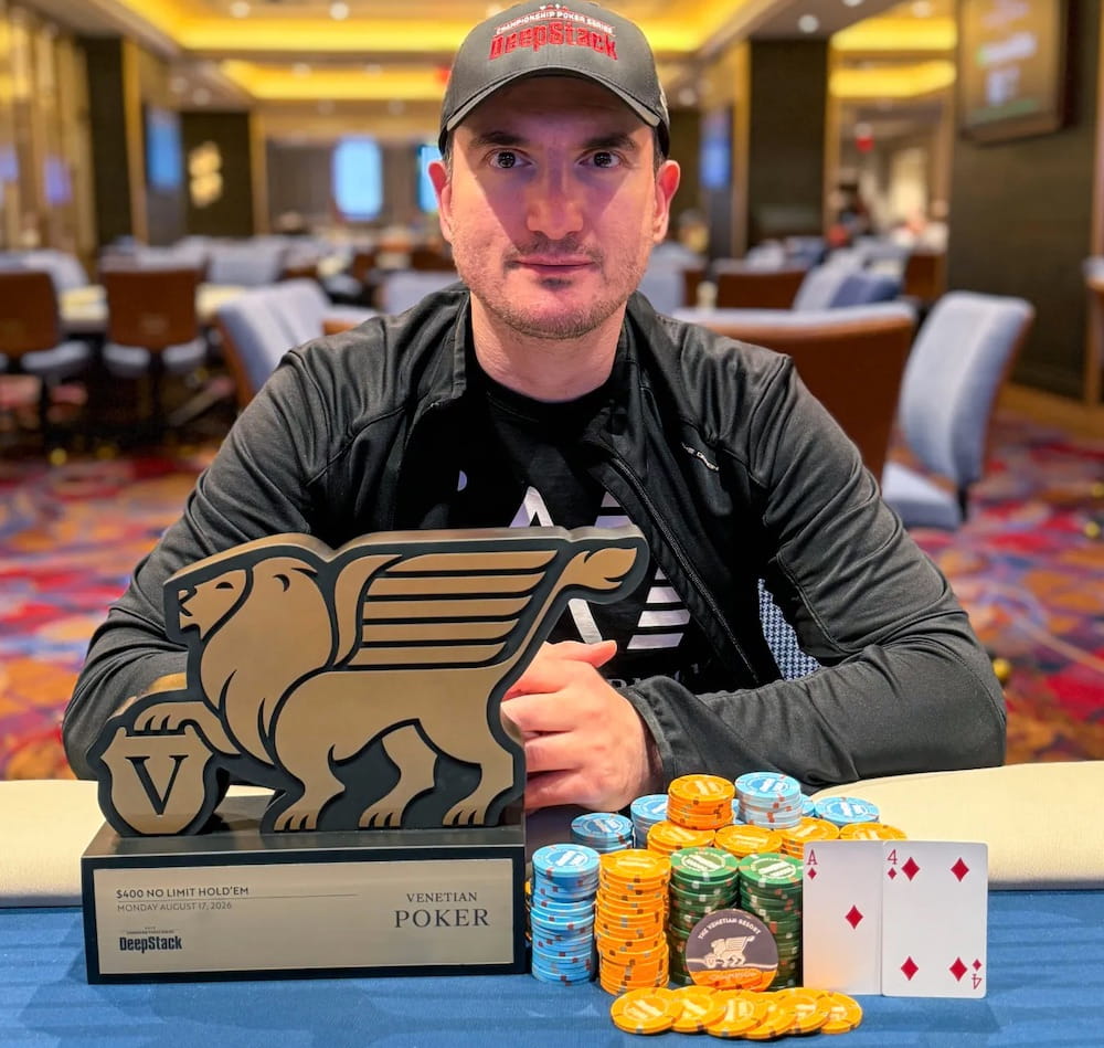 Sergei Saakian win at Venetian poker room