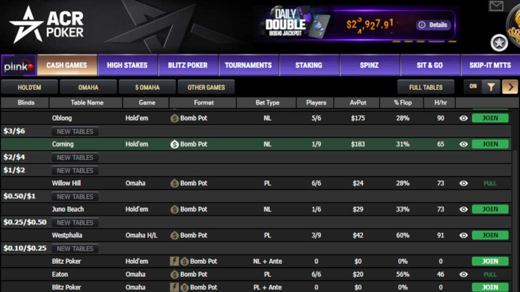 acrpoker bomb pots