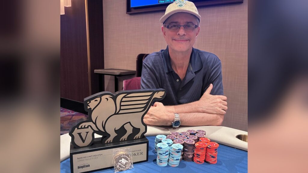 local Vegas player Daniel Sprung winning at Venetian