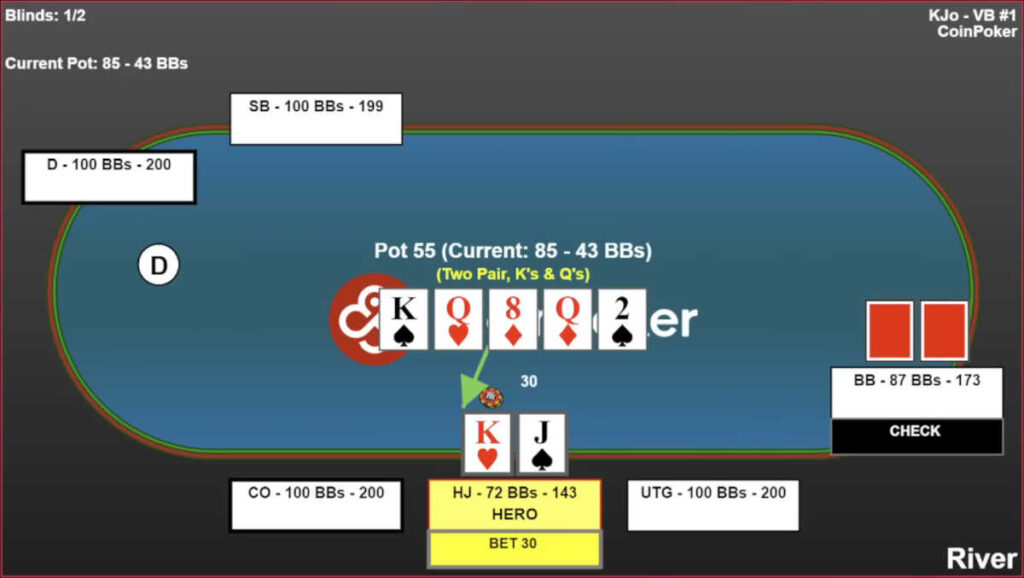 value betting in online cash games