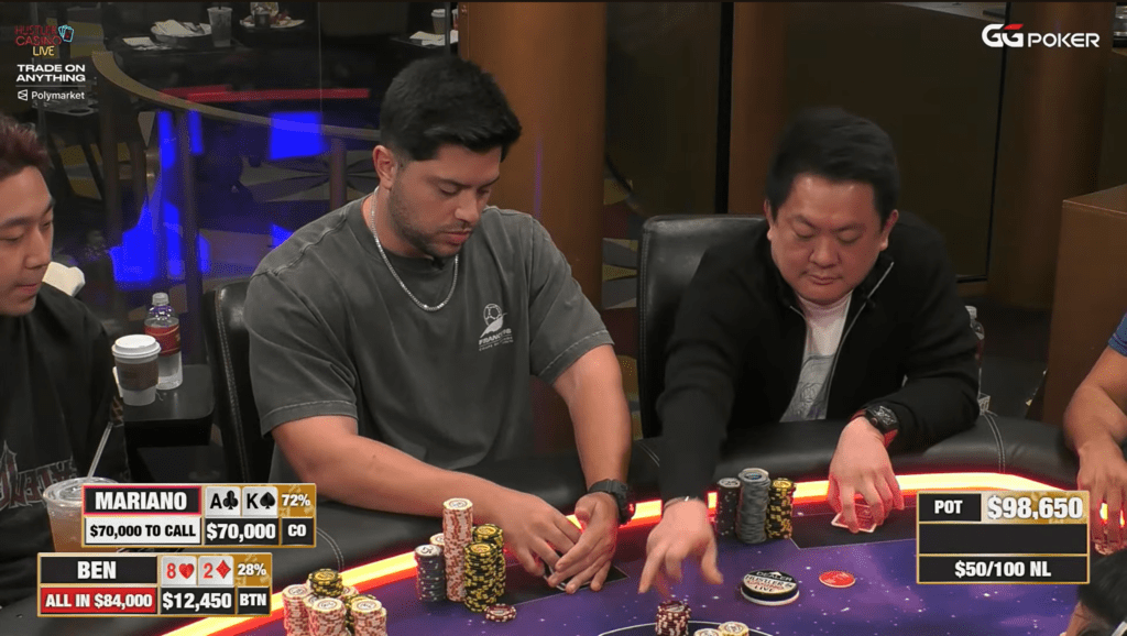 blank check ben, mariano, hustler casino live